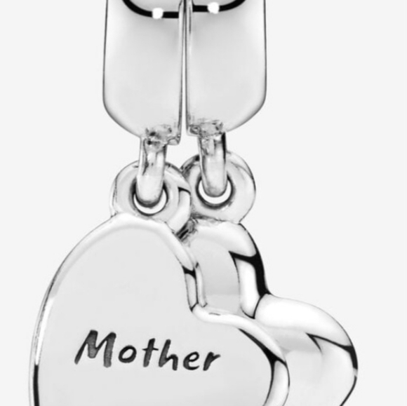 Pandora Mother & Son Heart Split Dangle Charm - Picture 3 of 4